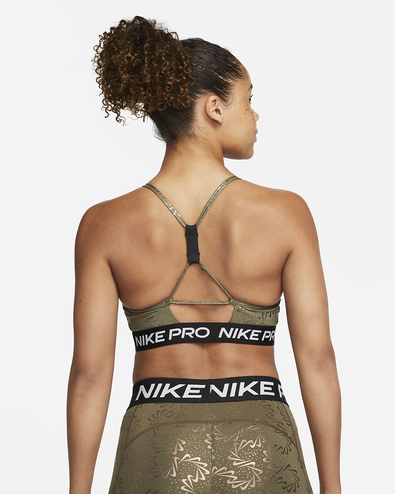 Glossary Scorch ask Nike Pro Indy Women's Light-Support Padded Strappy Sparkle Sports Bra. Nike .com