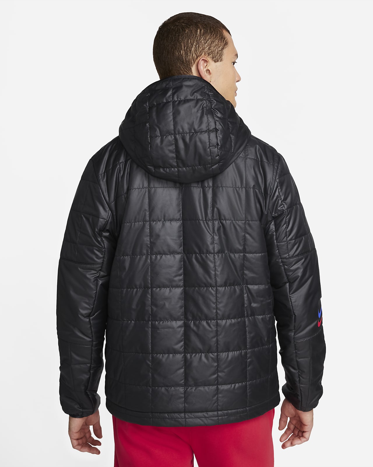 F.C. Barcelona Men's FleeceLined Hooded Jacket. Nike PT