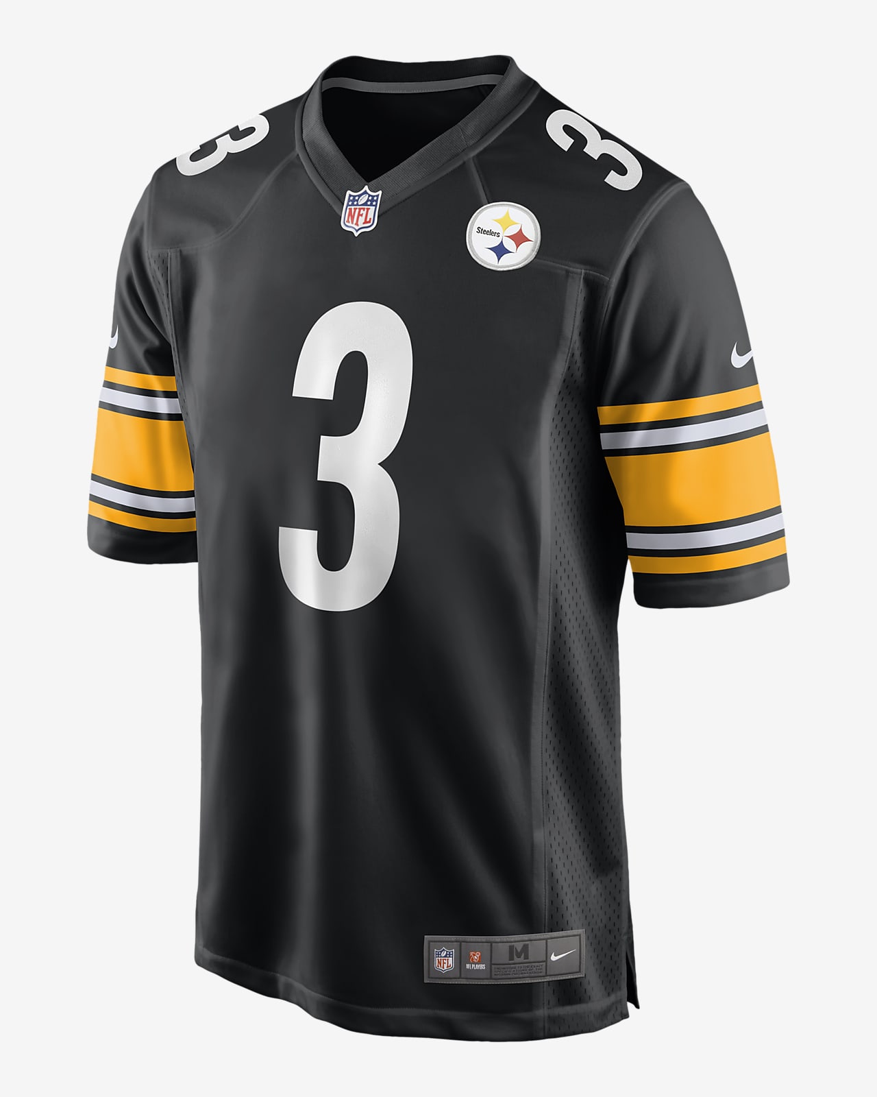 Jersey de fútbol americano Nike de la NFL Game para hombre Russell Wilson Pittsburgh Steelers