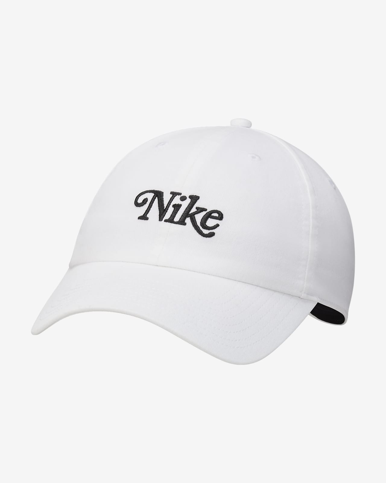 NEW Nike Heritage 86 Black/White Adjustable Golf Hat/Cap 