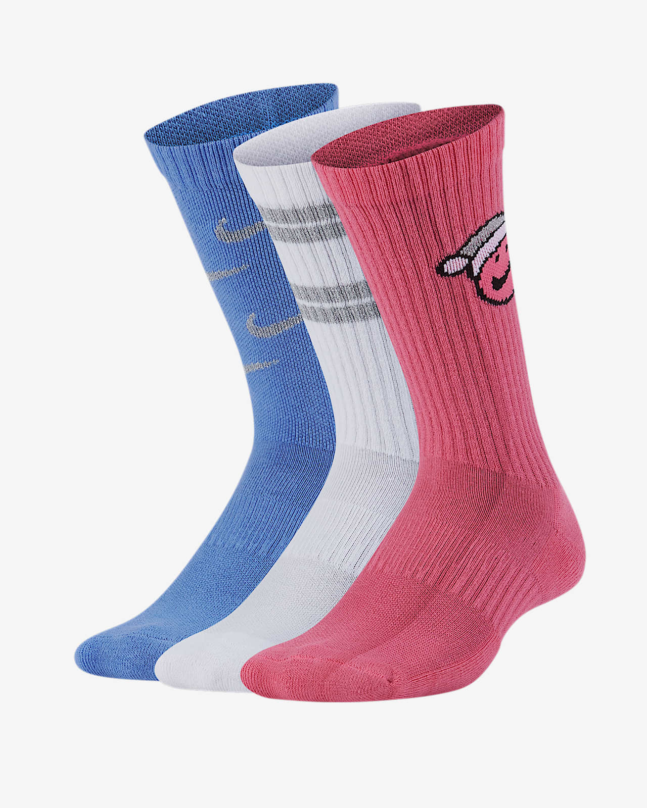 nike everyday cushioned 中筒运动袜(3 双)-耐克(nike)中国官网