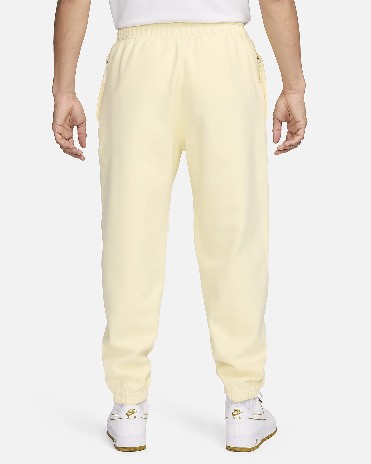 Nike Men's Solo Swoosh Heavy Fleece Pants Dark Grey Heather CW5460 063 - New