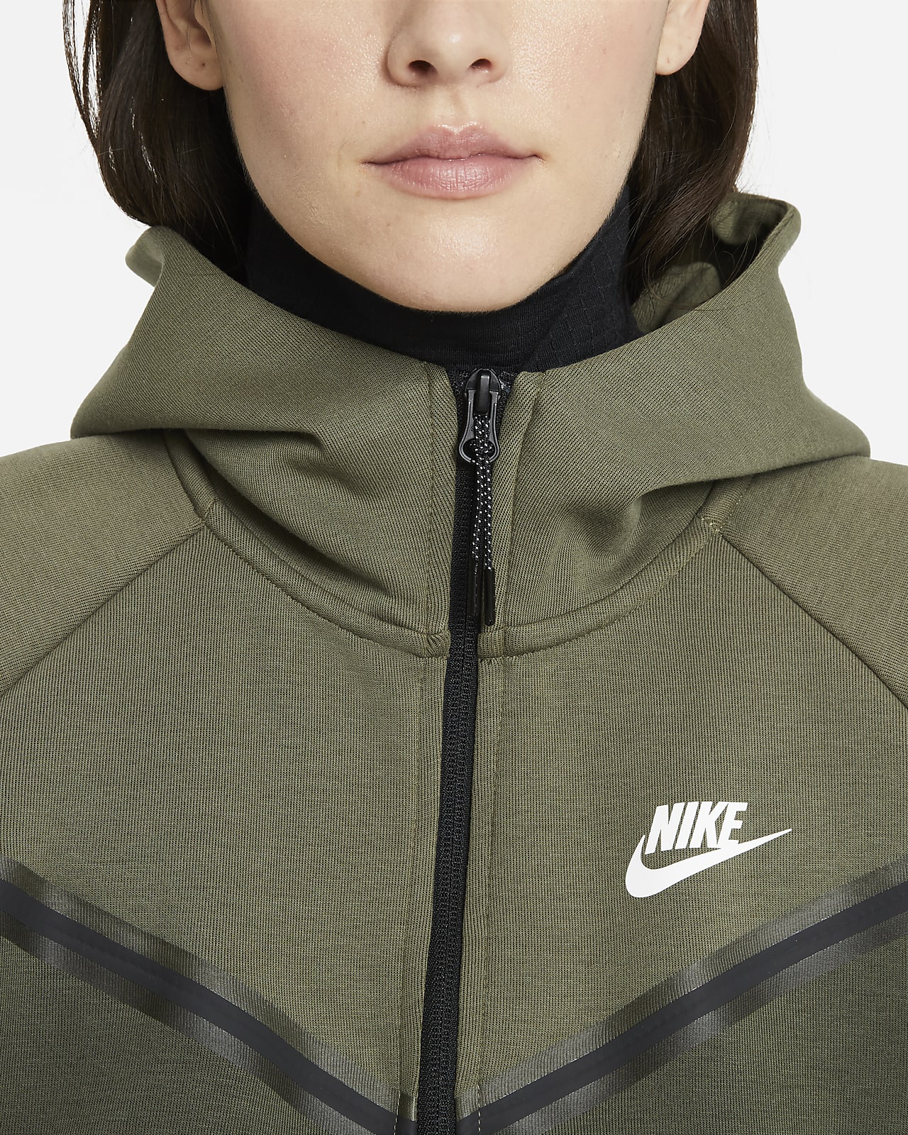 women's fleece hoodie nike sportswear oatmeal