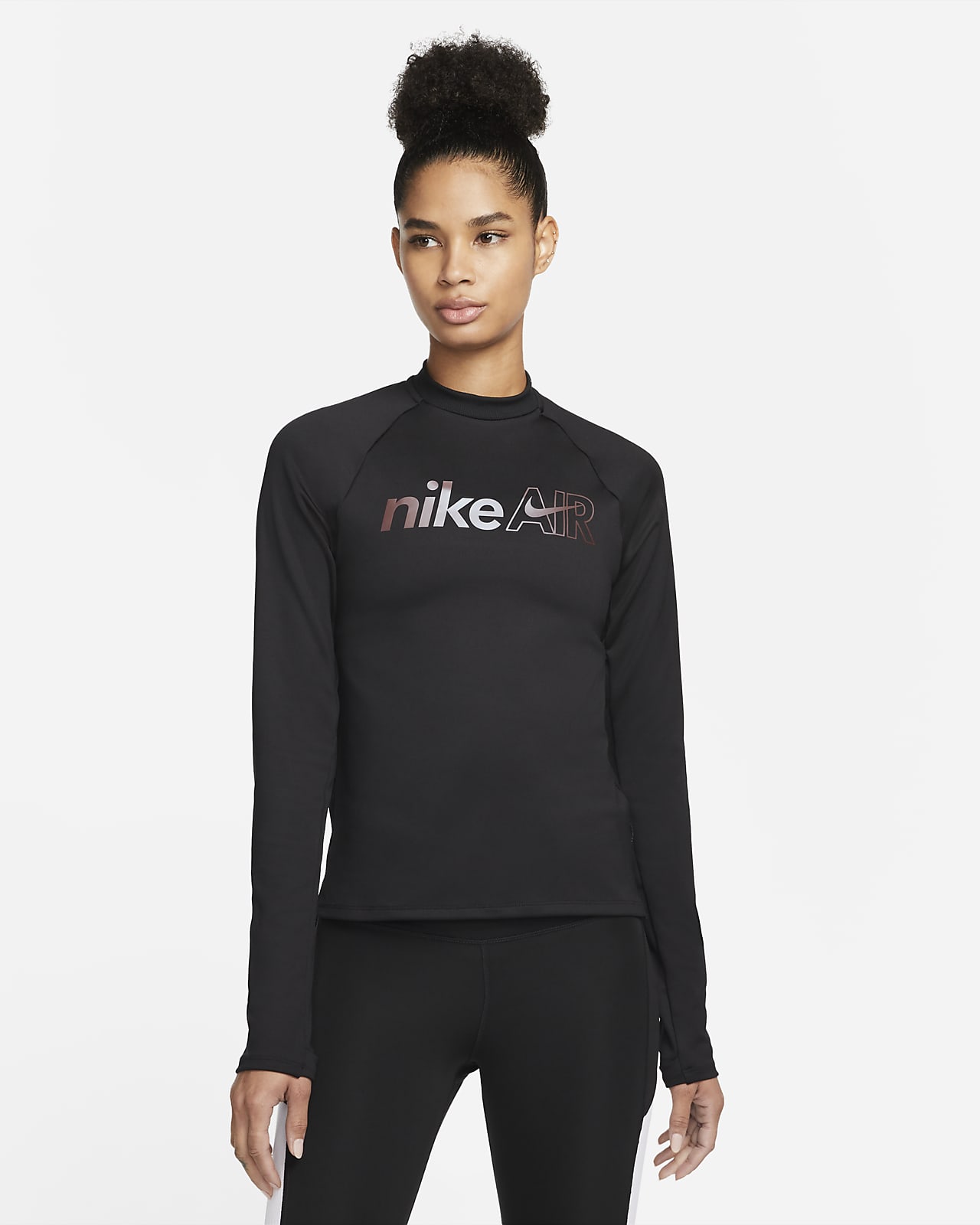 nike air mid layer women's running top