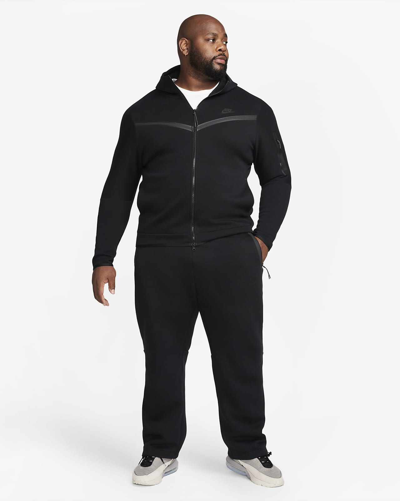 Nike Sportswear Tech Fleece Open-Hem Sweatpants 'Medium Olive/Black' -  FB8012-222