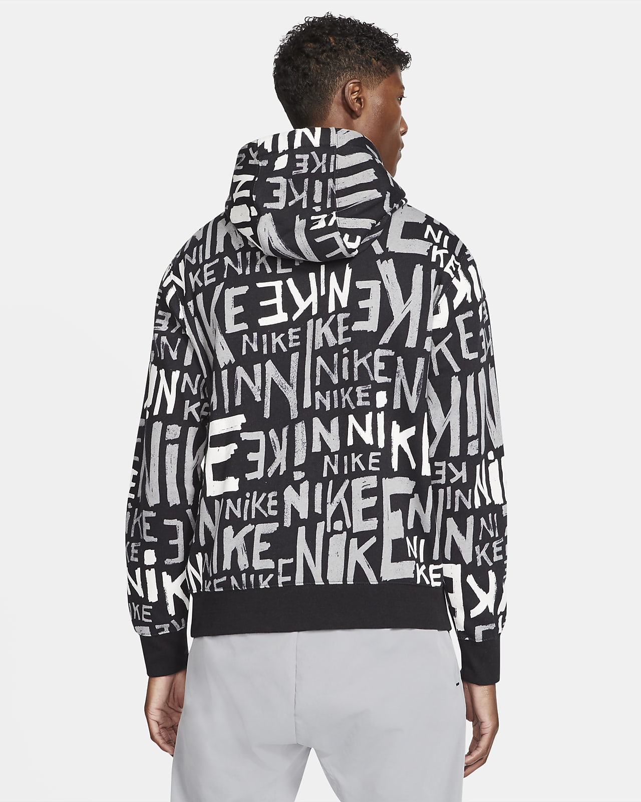 nike sportswear graphic windbreaker