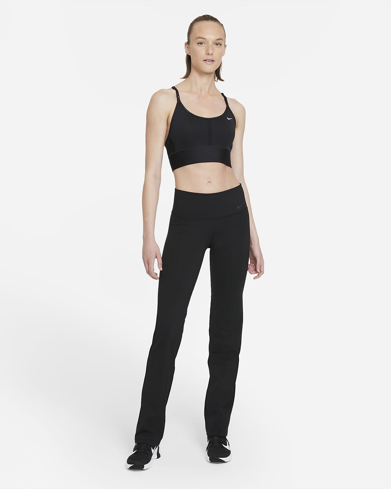 NEW Nike [L] Women's Power Running/Yoga/Gym Crop Leggings-Black