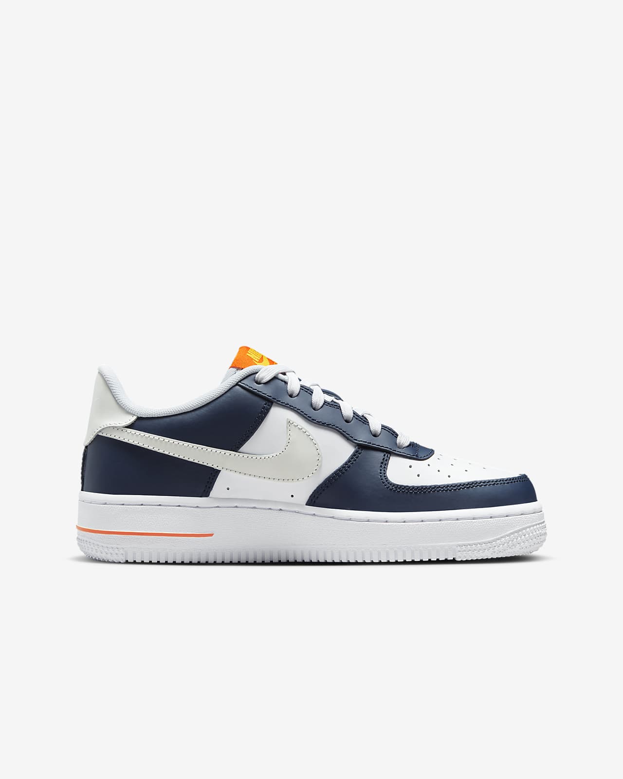 Nike Air Force 1 07 LV8 Mens Basketball Shoes Navy Blue White