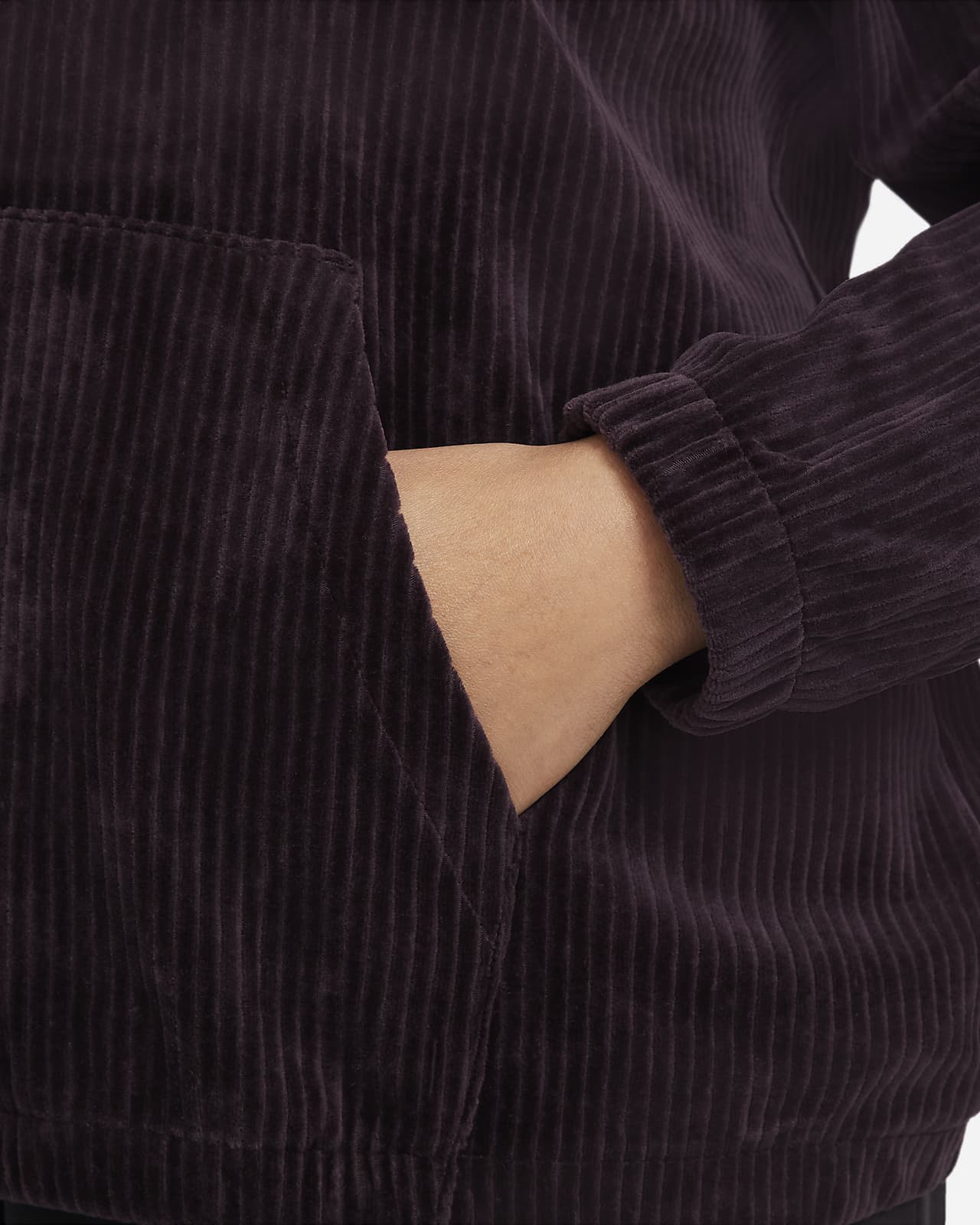 nike velour pullover hoodie