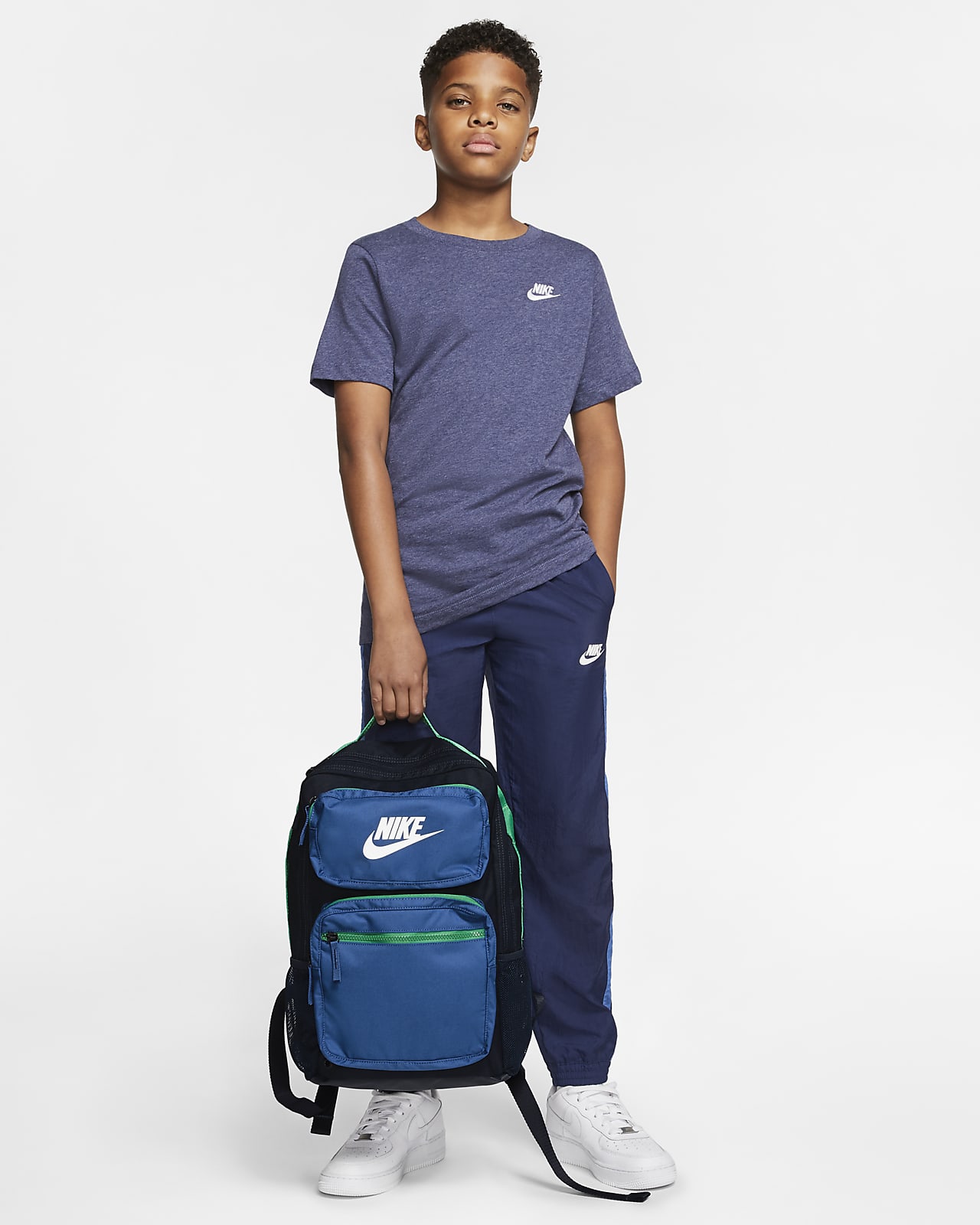 nike rolling backpack blue