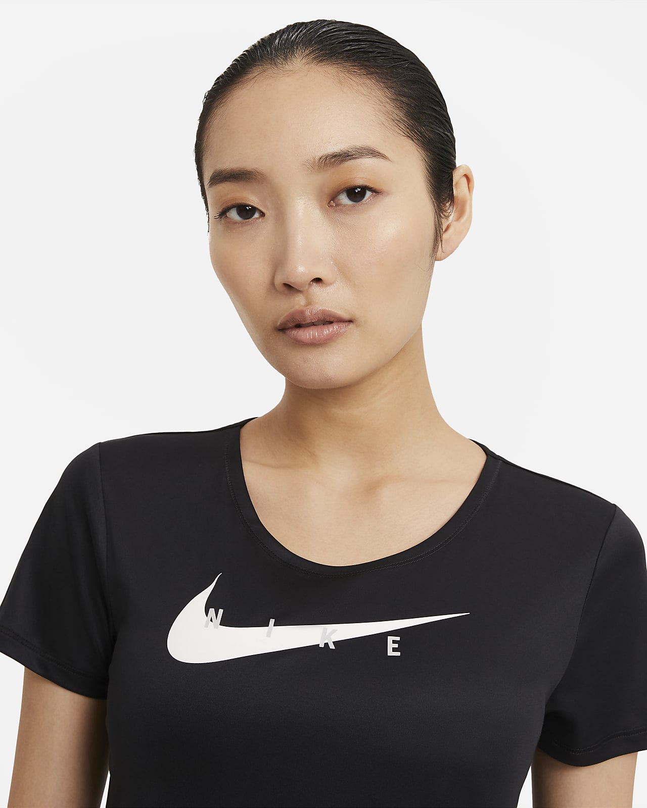 nike black running top