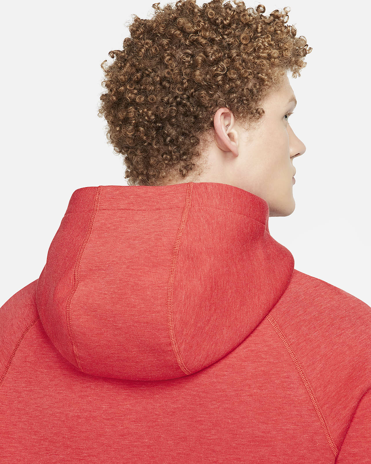 Nike Tech Fleece Full Zip Hoodie in Red for Men