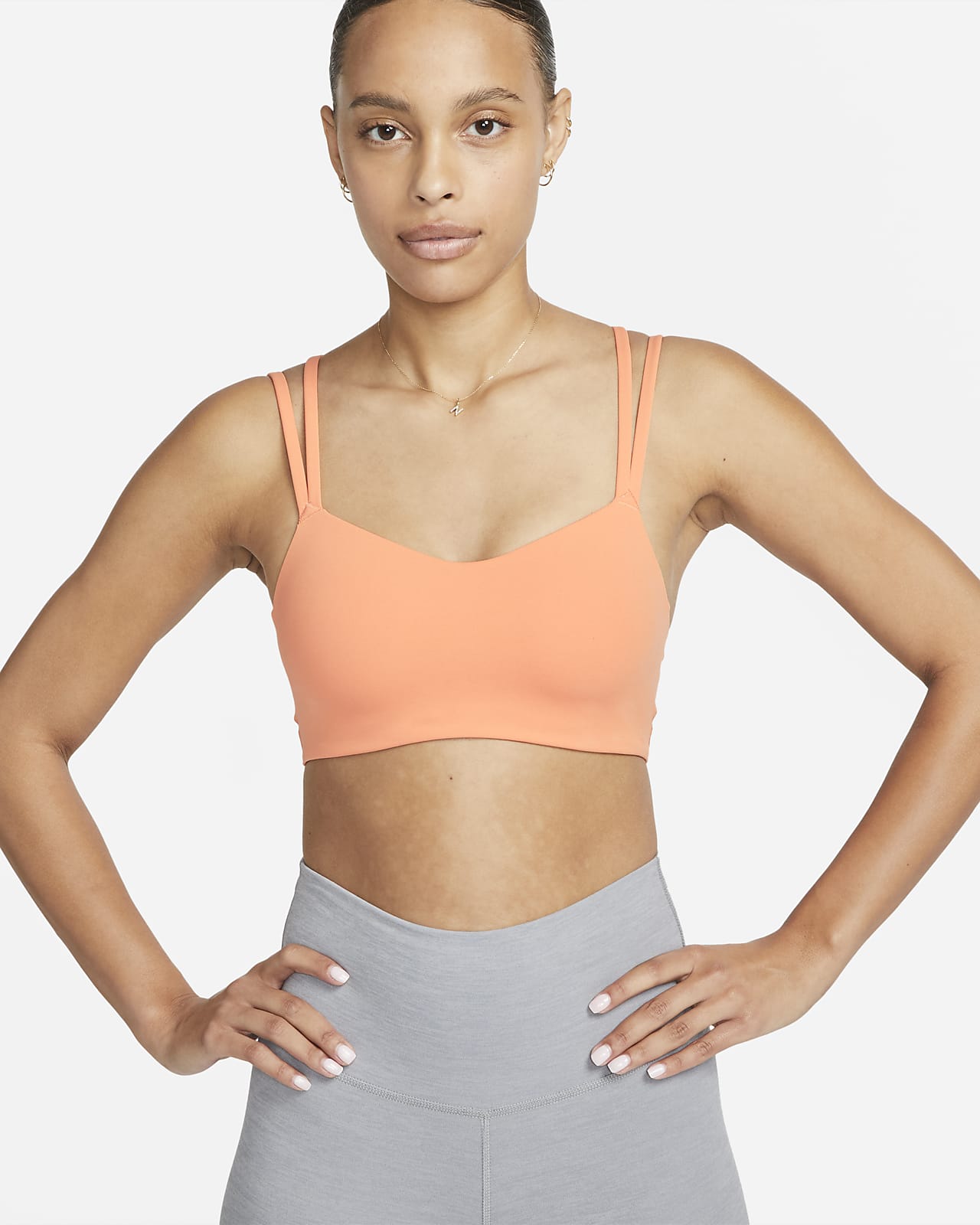 Nike Alate Trace gepolsterter Träger-Sport-BH mit leichtem Halt