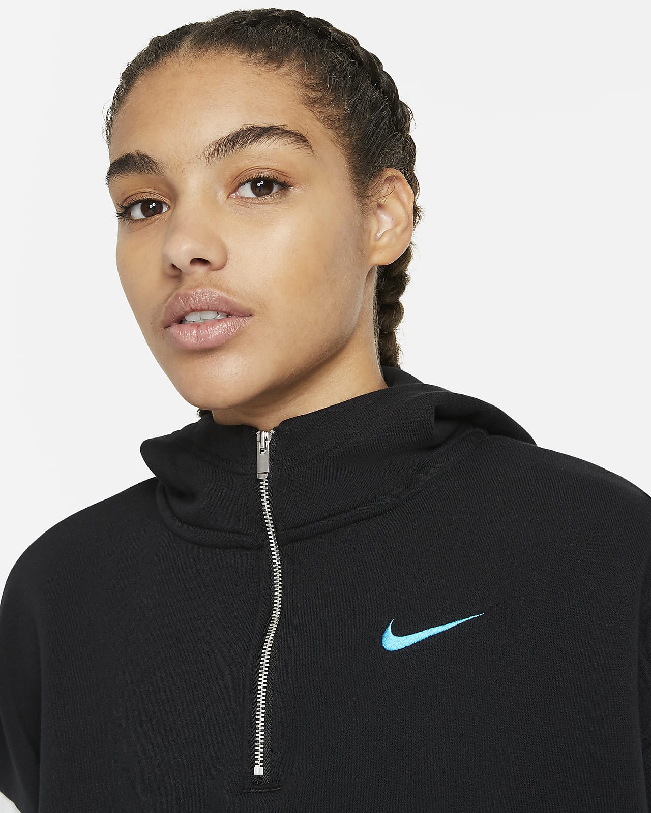 nike pro get fit icon clash fleece half zip jacket ladies