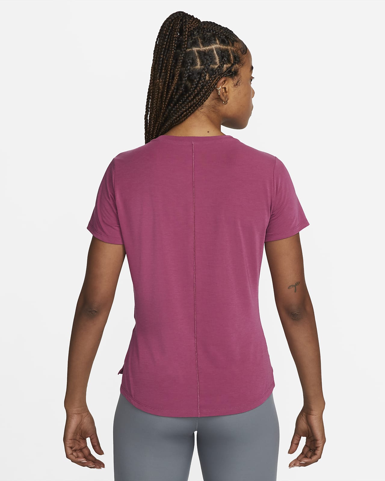 Nike Dri-FIT UV One Luxe Women's Standard Fit Short-Sleeve Top. Nike LU