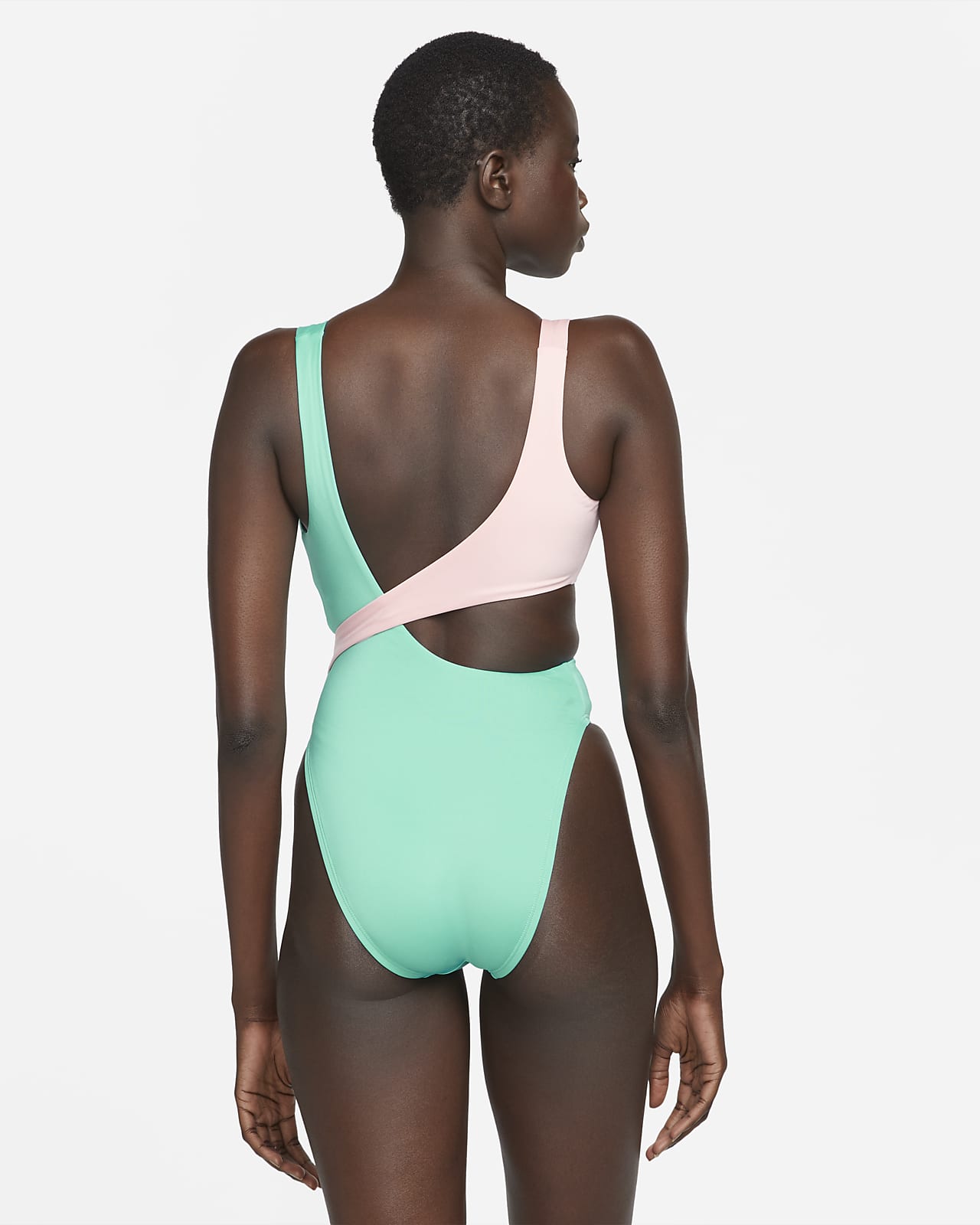 nike color block swimsuit