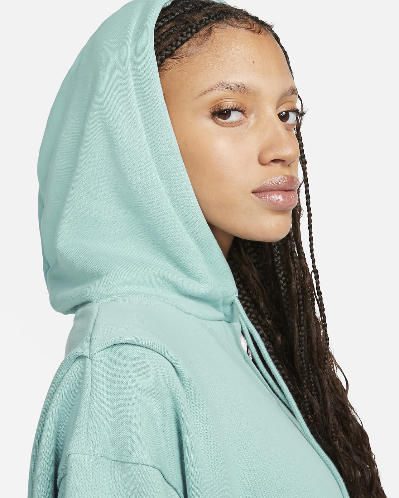 Nike Sportswear Modern Fleece Women\'s French Oversized Hoodie. Terry