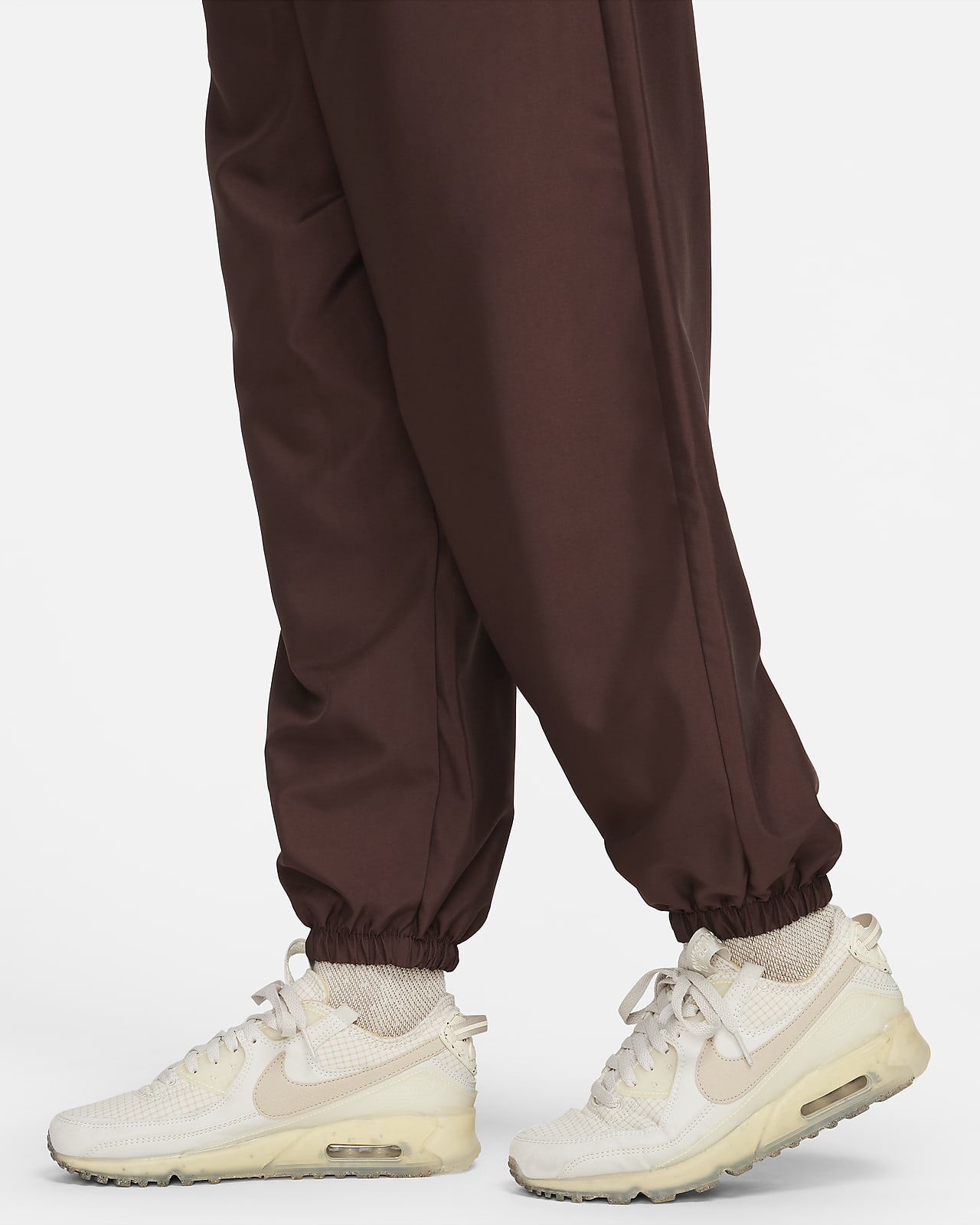 Nike Sportswear Womens Python Woven Jogger Pants Burgundy CJ6347 677 Sz XL  $65