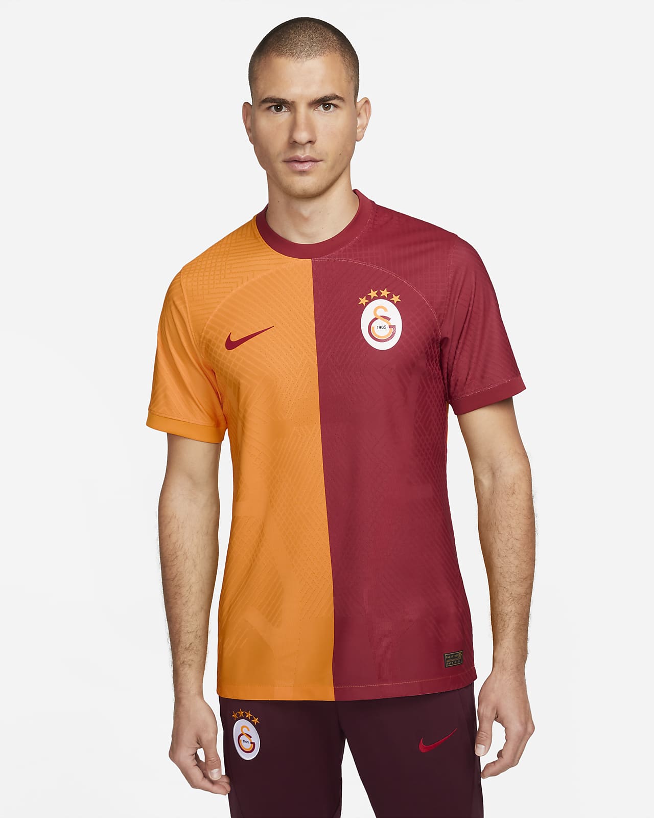 Camisola de futebol de manga curta Nike Dri-FIT ADV do equipamento principal Match Galatasaray 2023/24 para homem