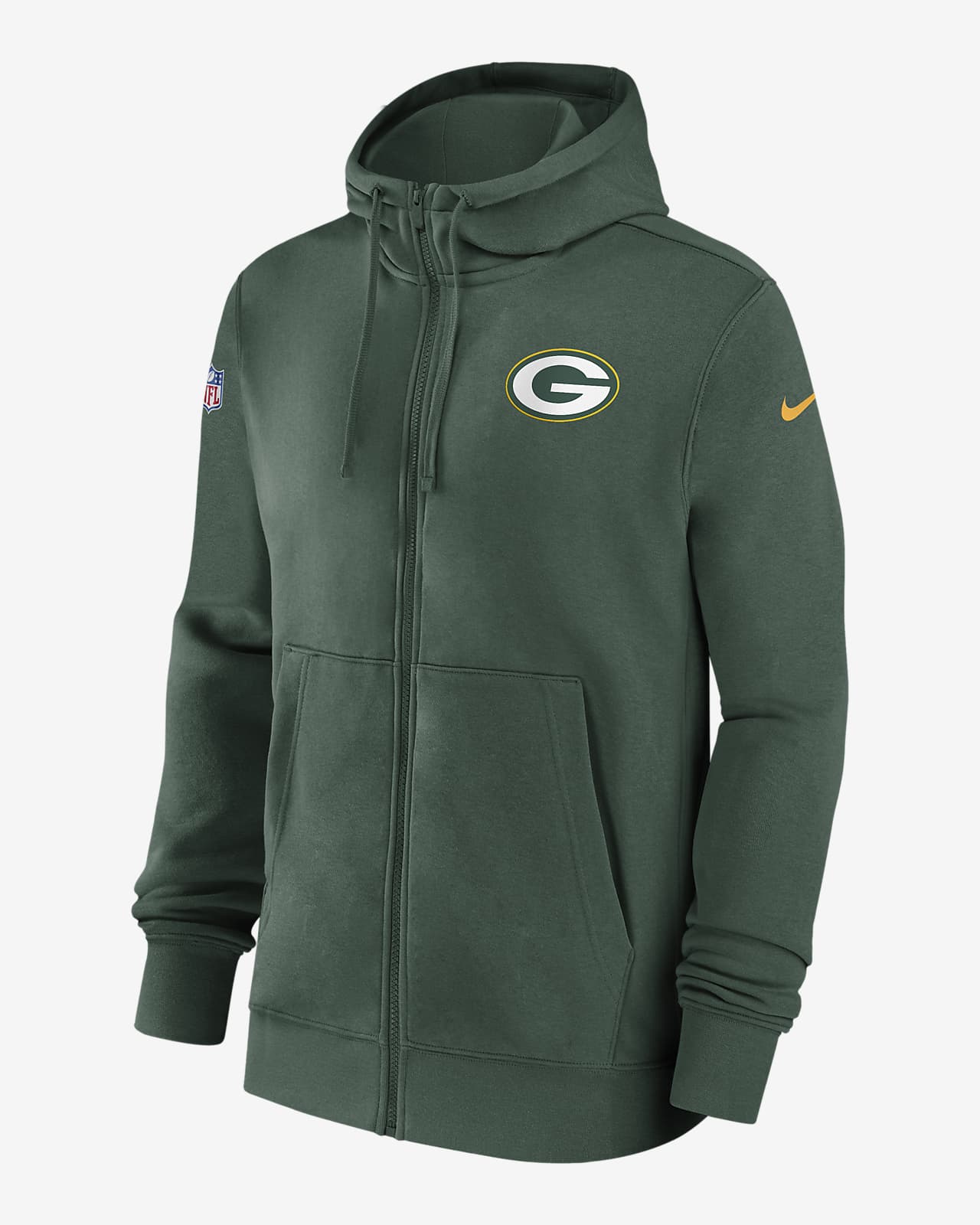 Nfl Green Bay Packers Toddler Boys' Poly Fleece Hooded Sweatshirt