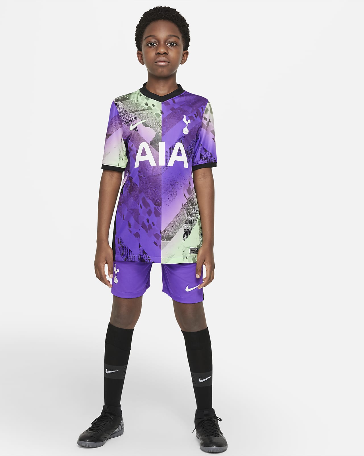 Tottenham Hotspur 2021/22 Stadium Third Older Kids' Nike Dri-FIT ...