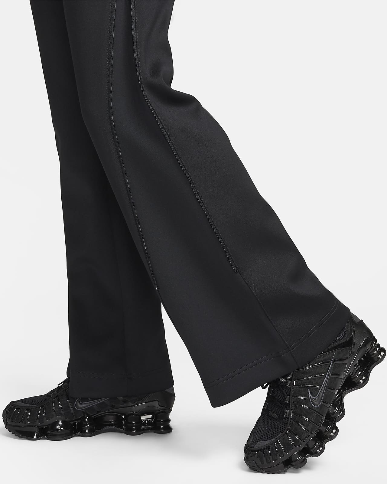 Nike Sportswear Women's Micro Rib Knit Flared Pants Baroque Brown / Sa