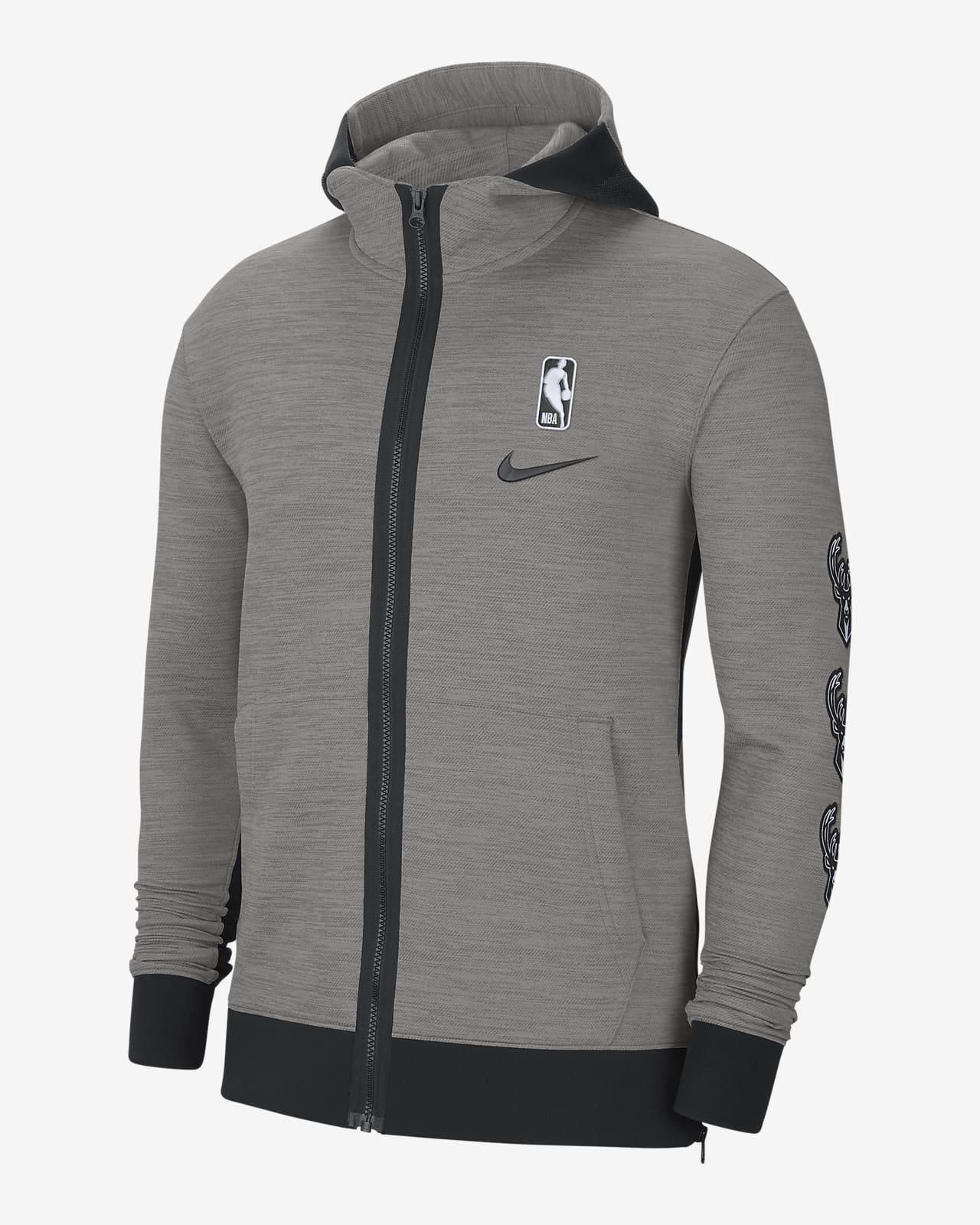 Bucks Showtime Men's Nike Therma Flex NBA Hoodie