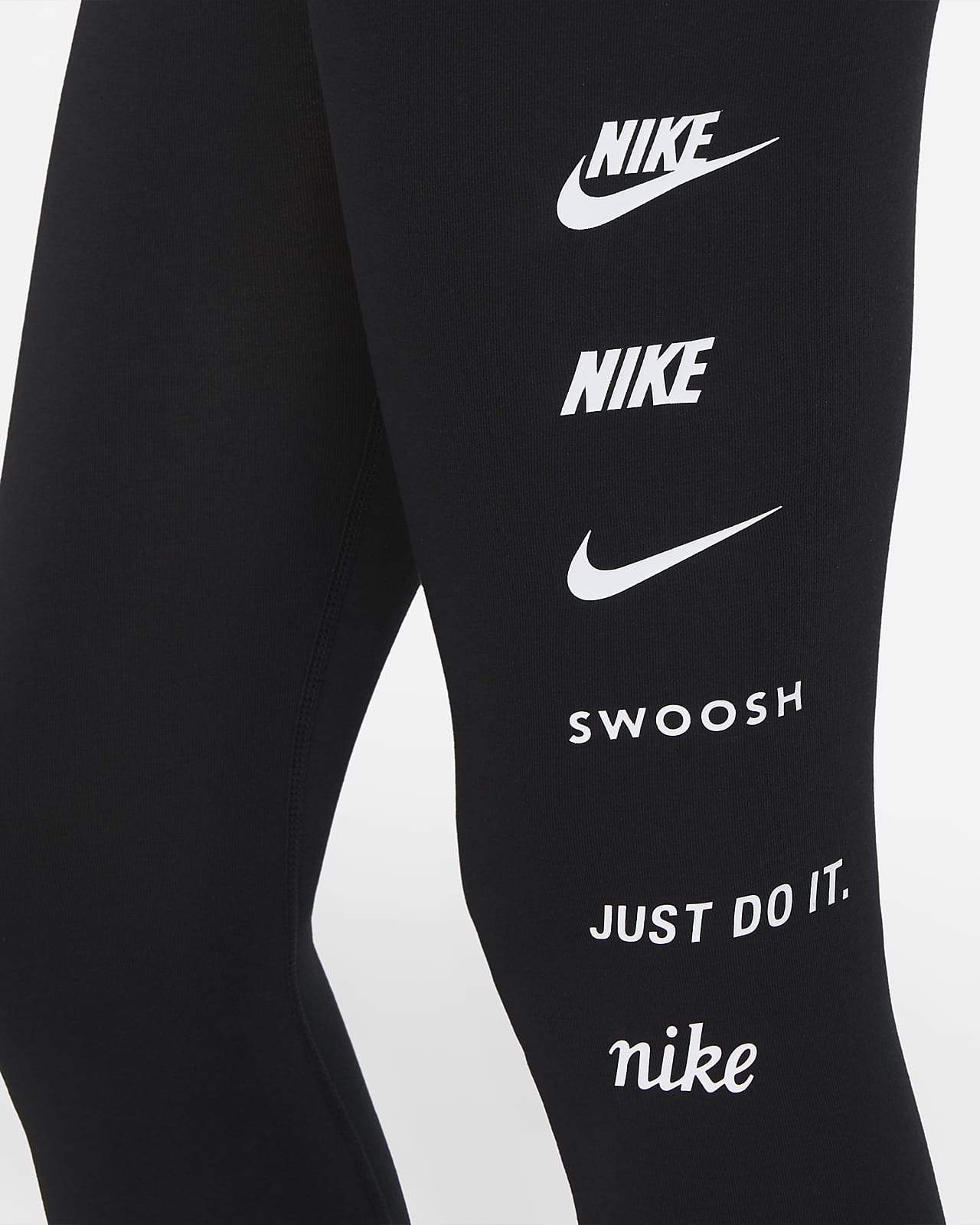 nike club leggings with swoosh logo