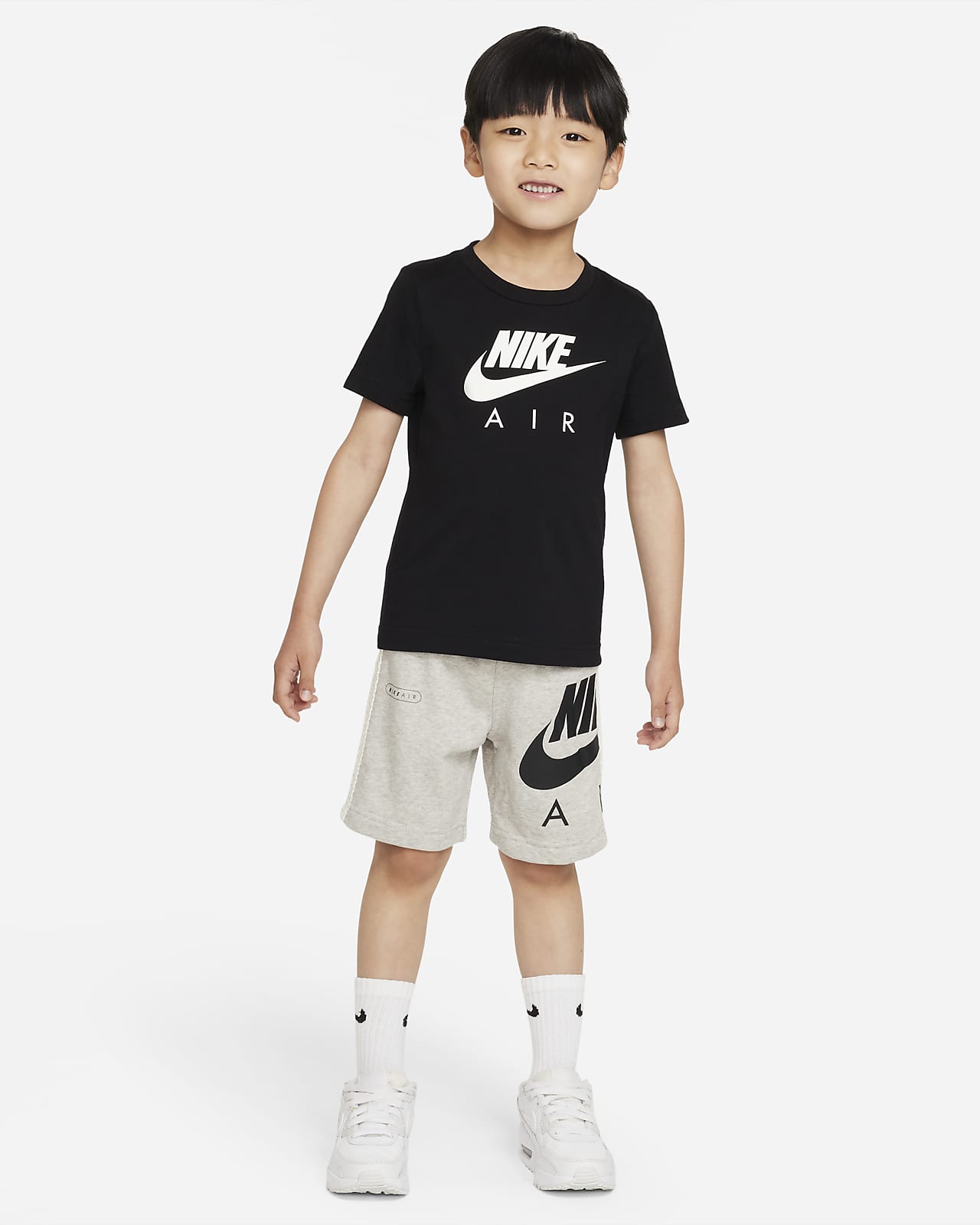 Set med t-shirt och shorts Nike Sportswear Air för små barn