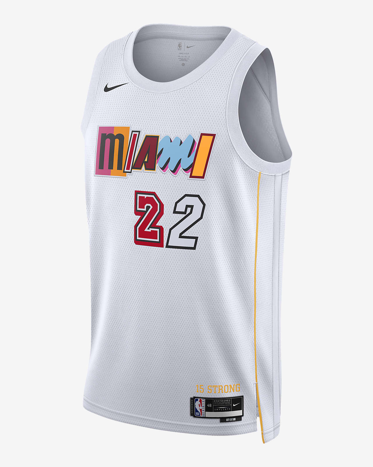 micrófono Mezquita Espinoso Jimmy Butler Miami Heat City Edition Camiseta Nike Dri-FIT NBA Swingman.  Nike ES