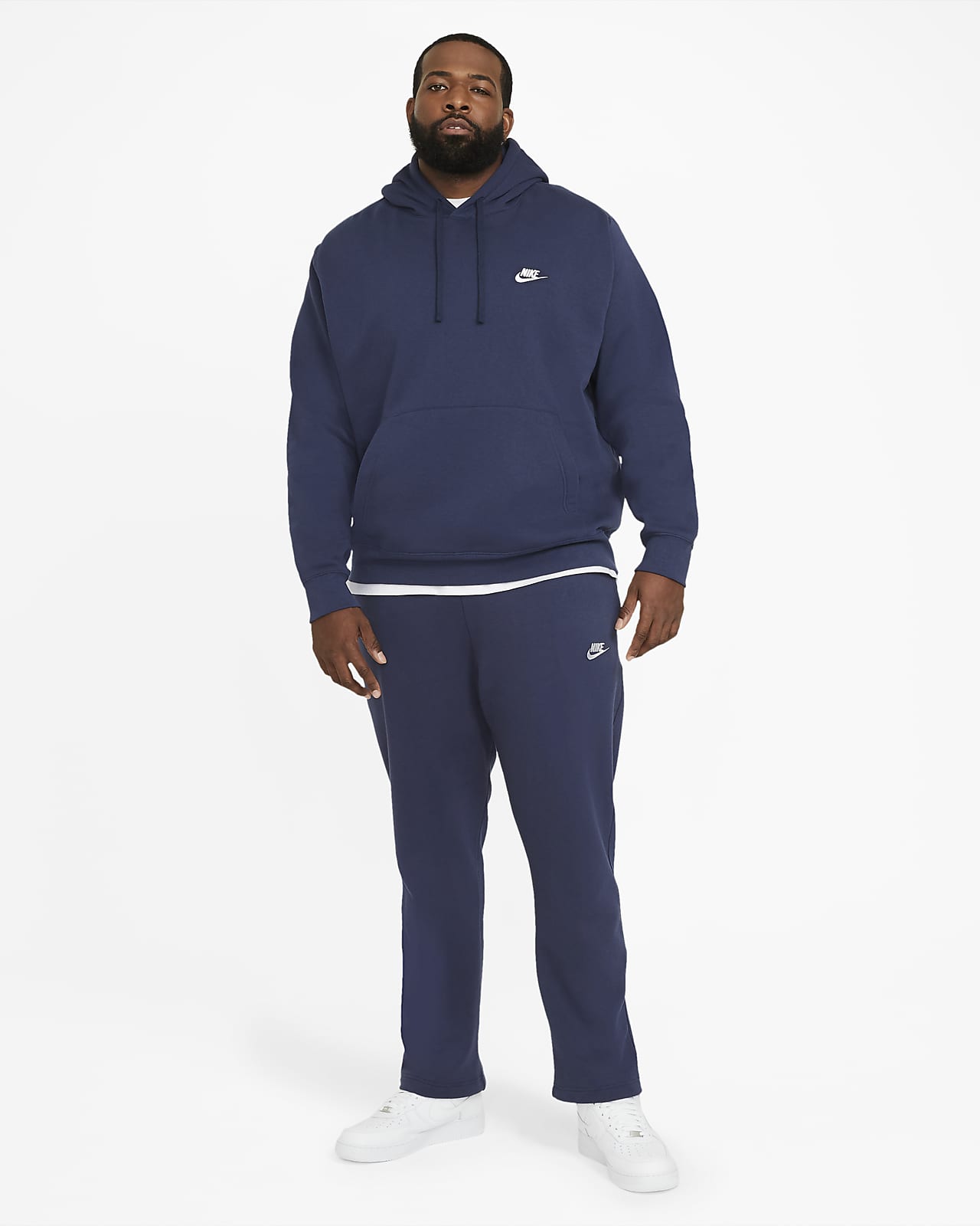 nike navy pullover hoodie