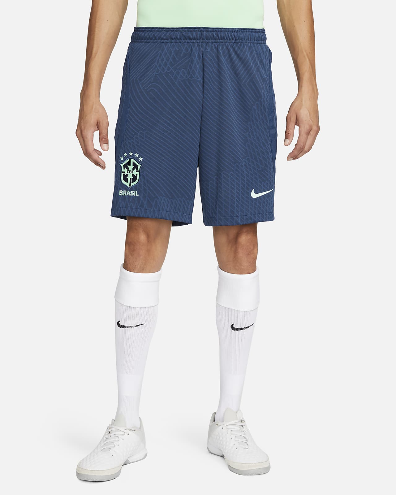 Intrusión marca Sótano Brasil Strike Pantalón corto de fútbol de tejido Knit Nike Dri-FIT -  Hombre. Nike ES