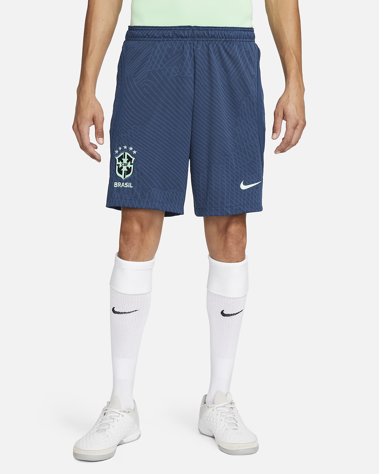 Brazil Strike Men's Nike Dri-FIT Knit Football Shorts. Nike GB