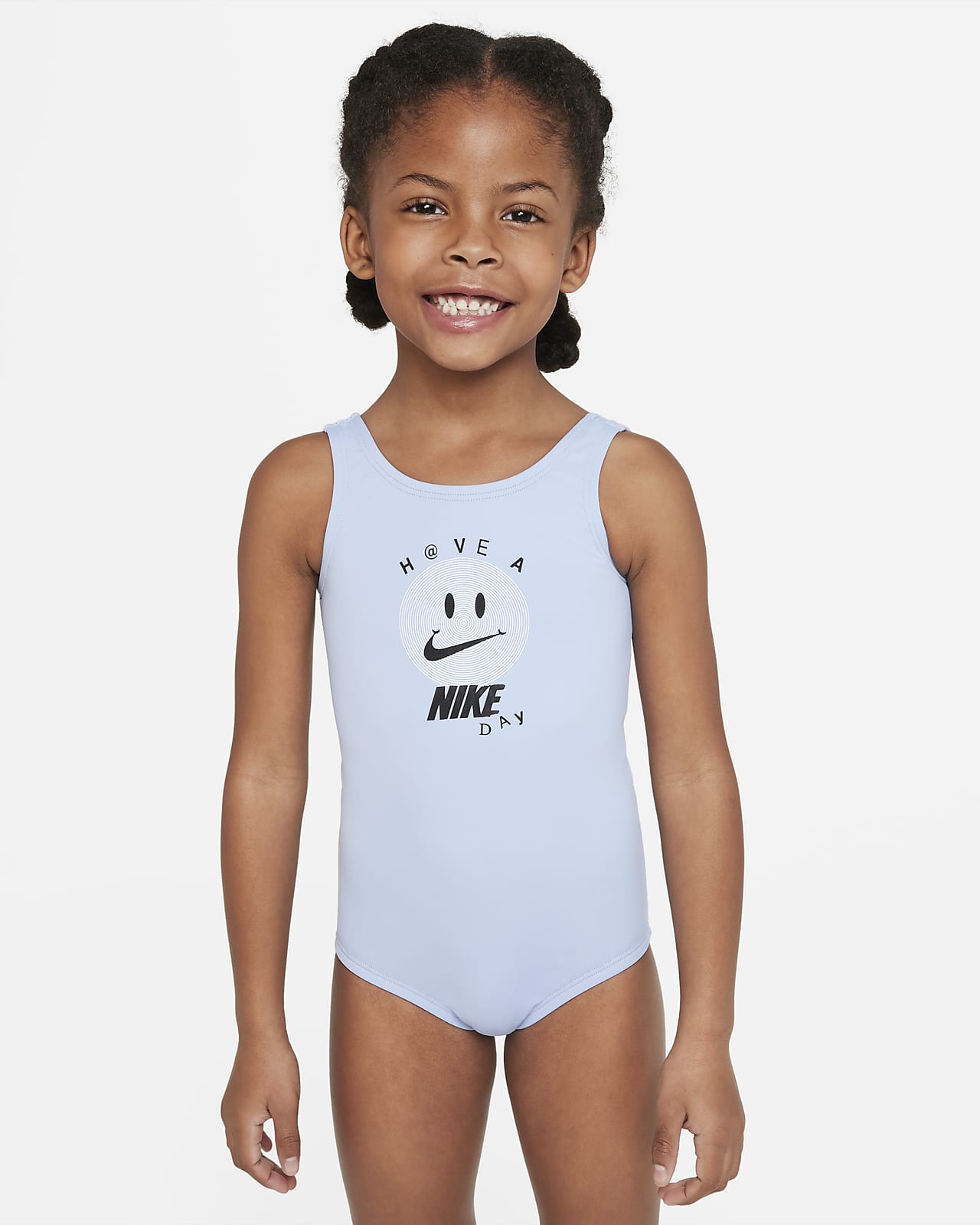 nivel Característica bicapa Traje de baño de una pieza con diseño de espalda en U para niña talla  pequeña Nike. Nike.com