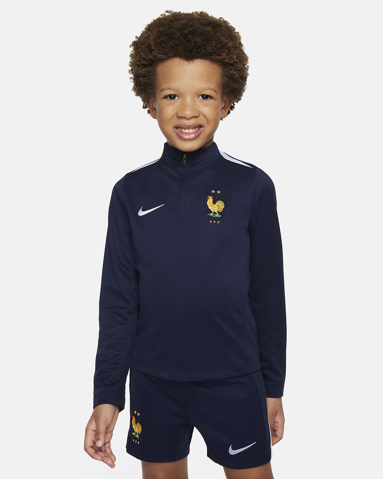 Maglia da calcio per allenamento Nike Dri-FIT FFF Academy Pro – Bambino/a