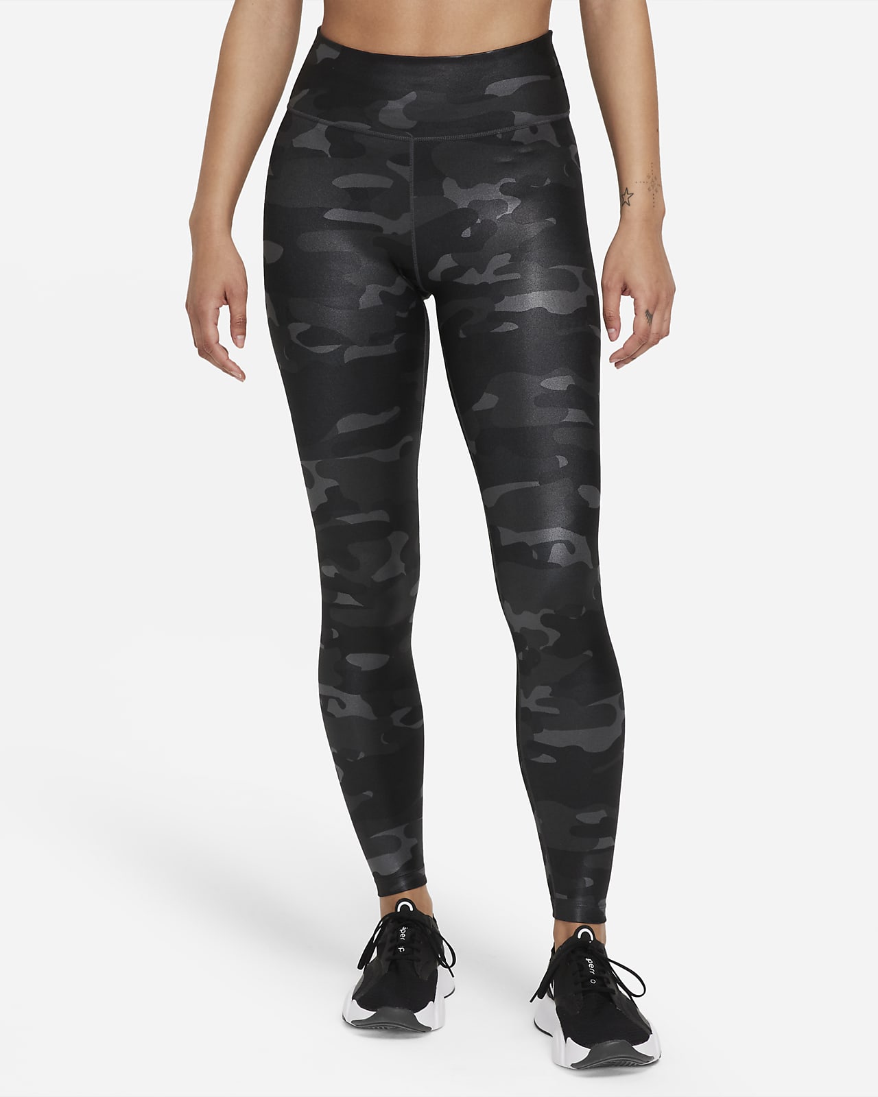 Nike Dri-FIT One Women's Mid-Rise Camo Leggings. Nike LU