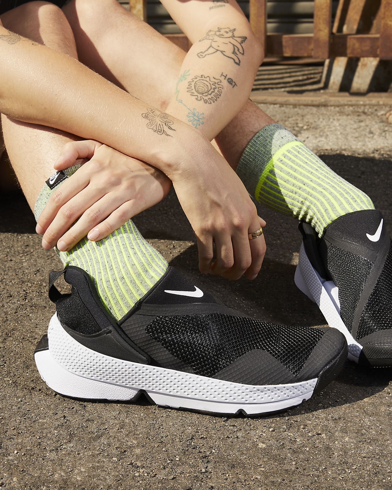 poort verwennen armoede Nike Go FlyEase Eenvoudig aan en uit te trekken schoenen. Nike BE