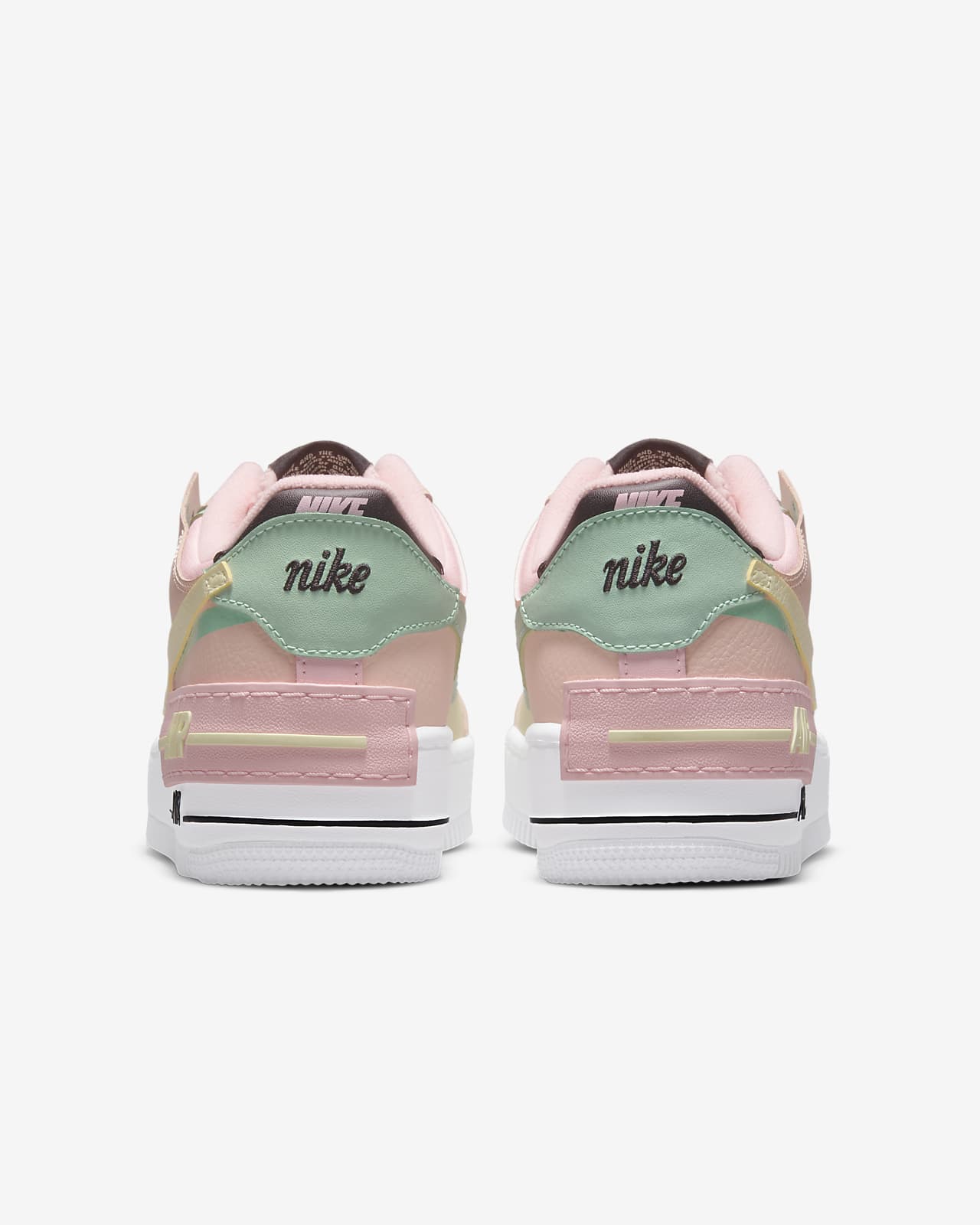 nike air force 1 shadow in black white and aurora