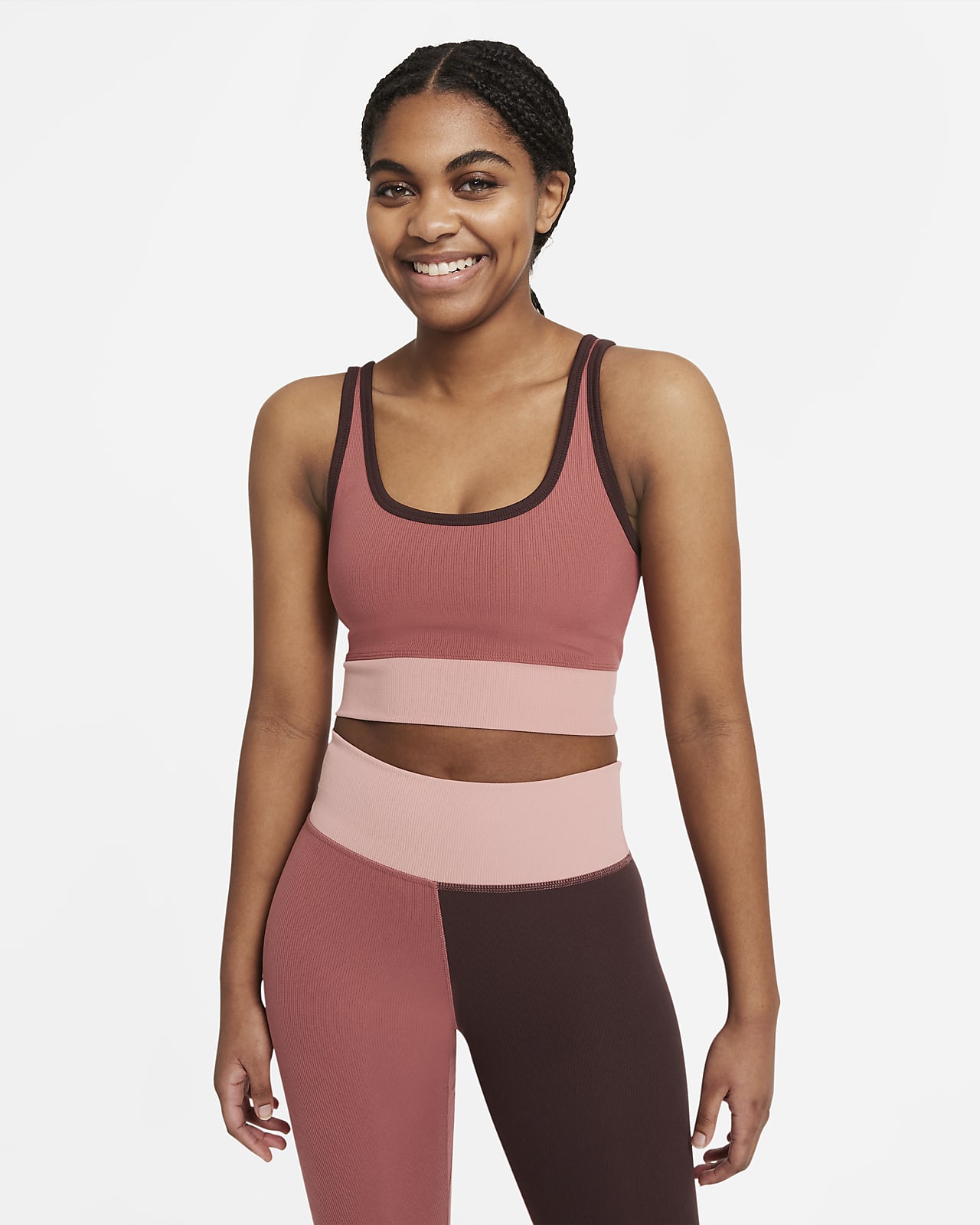 Nike Luxe Women's Cropped Ribbed Training Tank. Nike NO