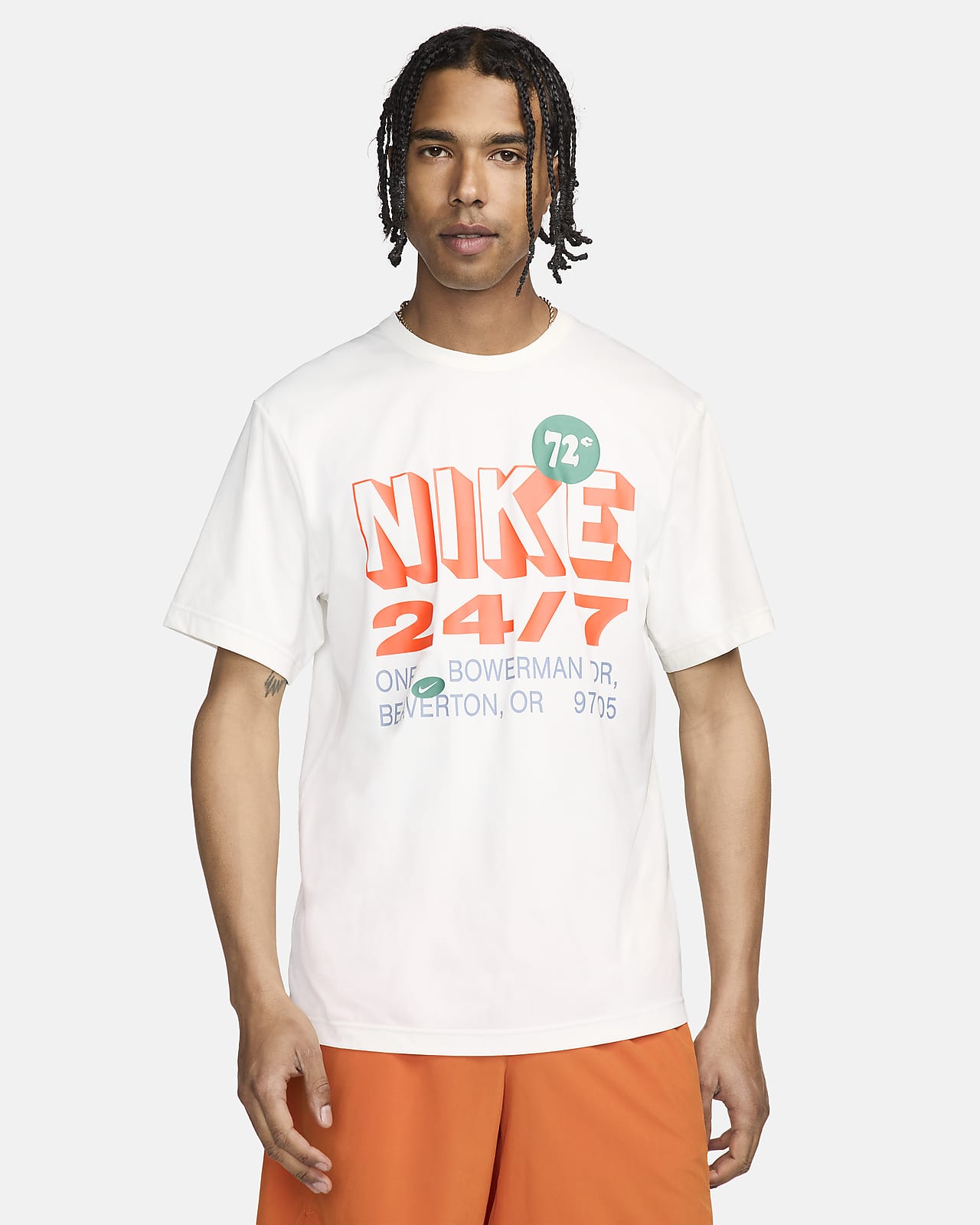 Ανδρική κοντομάνικη μπλούζα fitness Dri-FIT UV Nike Hyverse