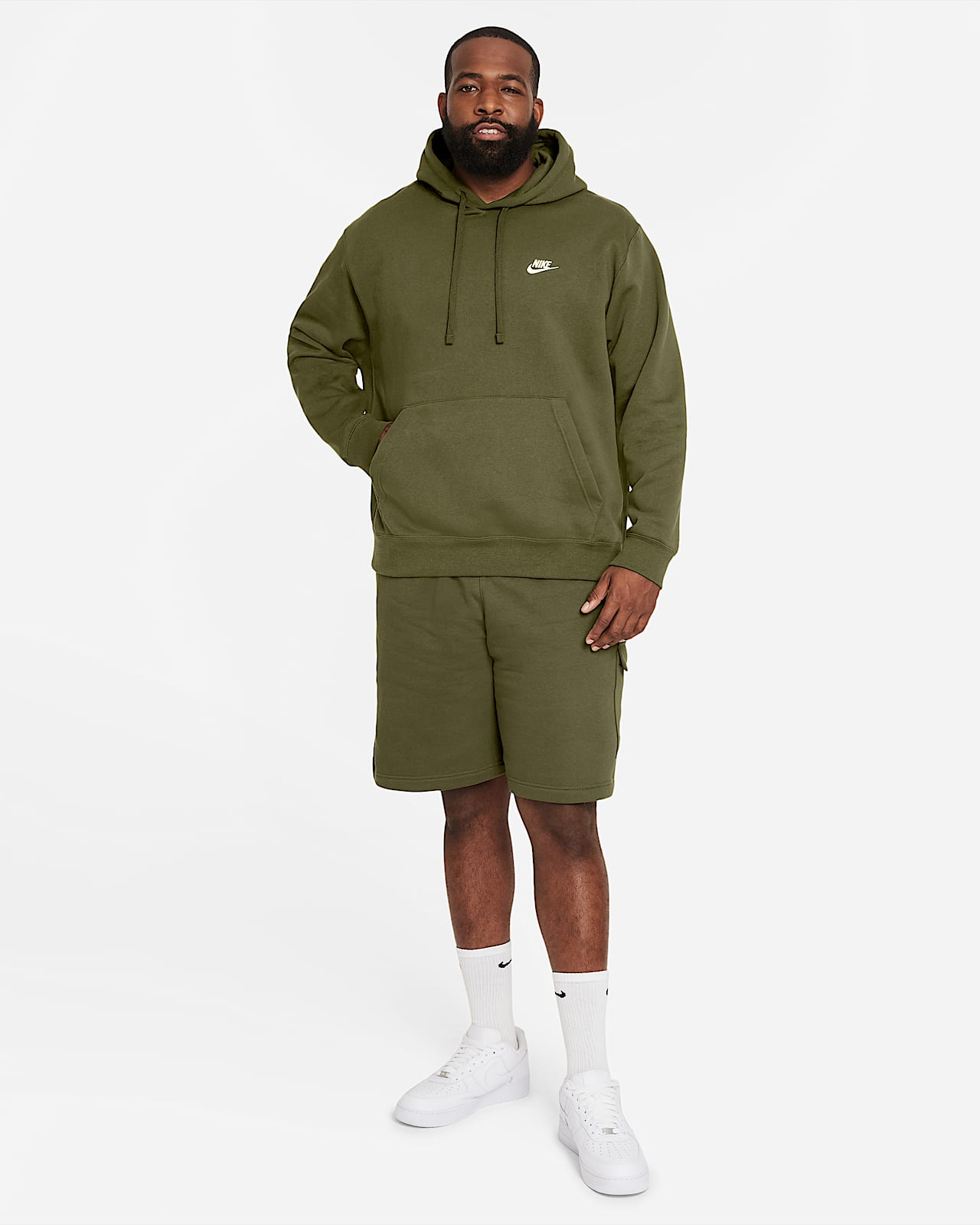 forest green pullover hoodie