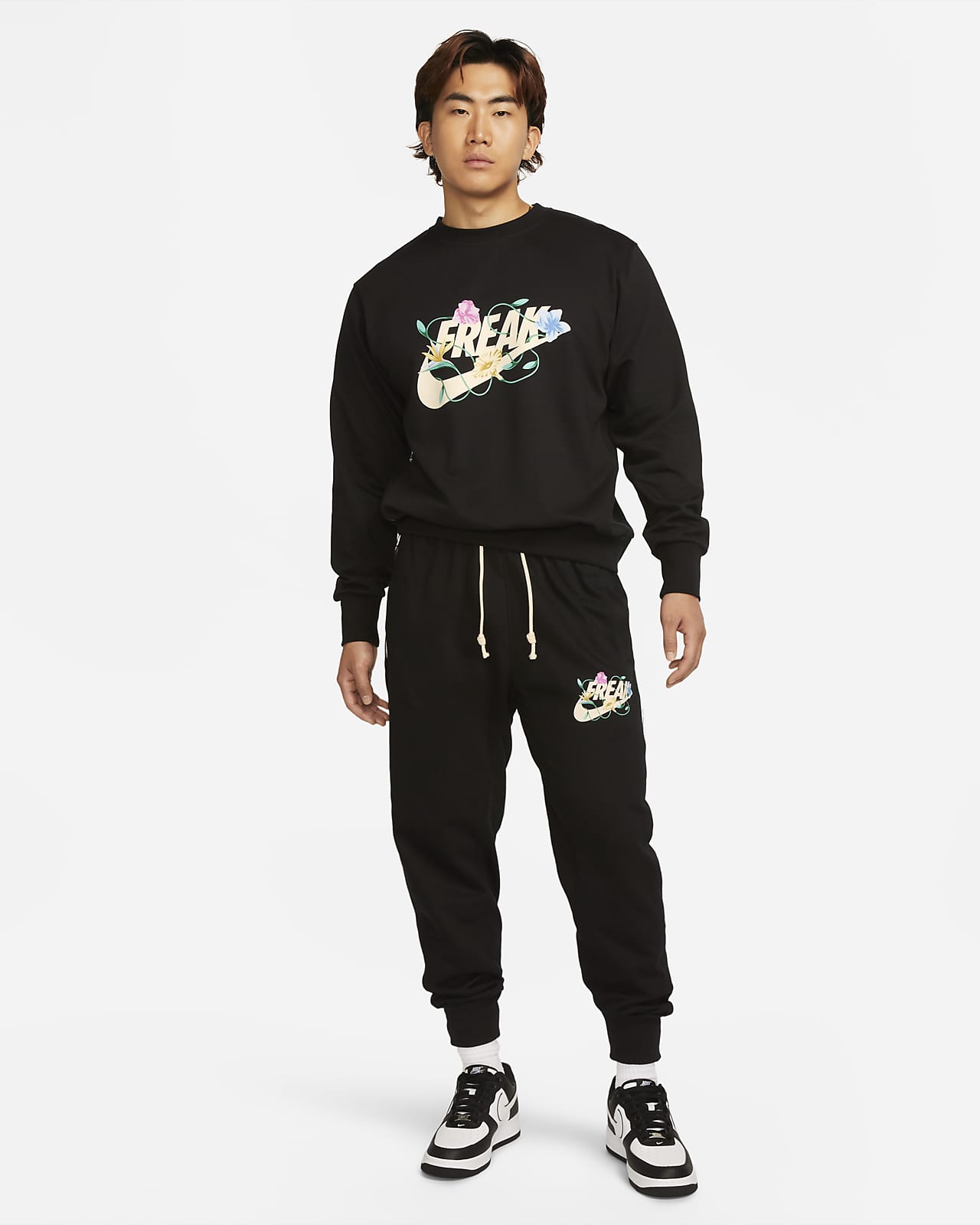 Nike air fleece jog pant sale black