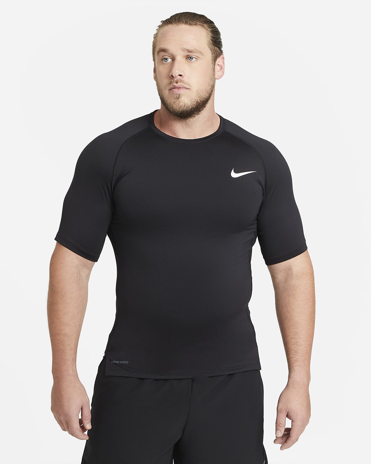 Nike Pro Men's Tight-Fit Short-Sleeve 