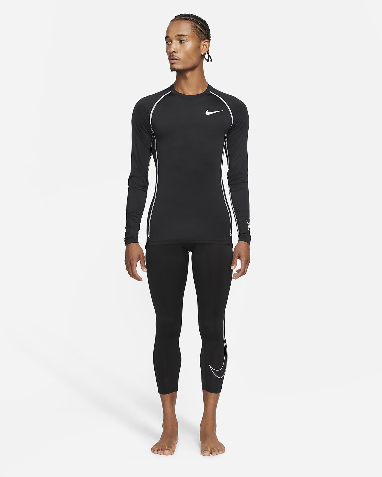 Playera de manga larga con corte ajustado para hombre Nike Pro Dri