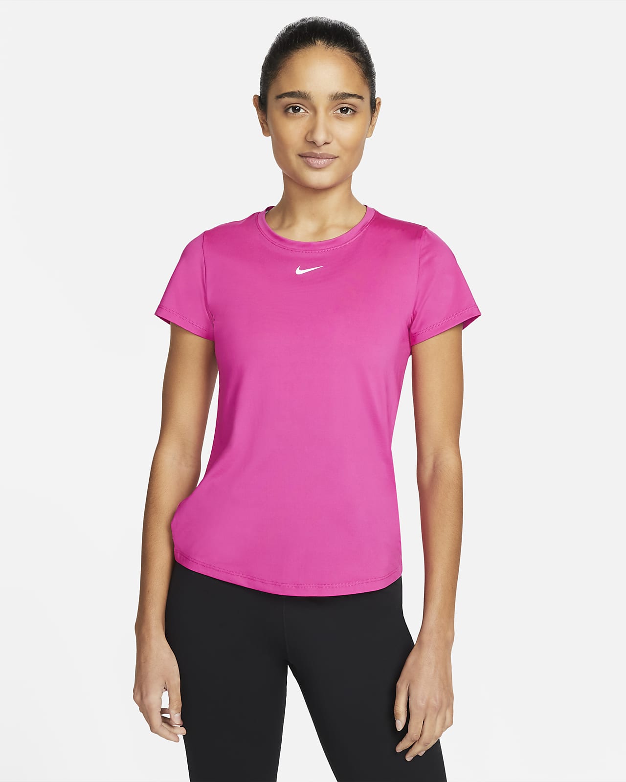 Nike Dri-FIT One karcsúsított fazonú, rövid ujjú női póló