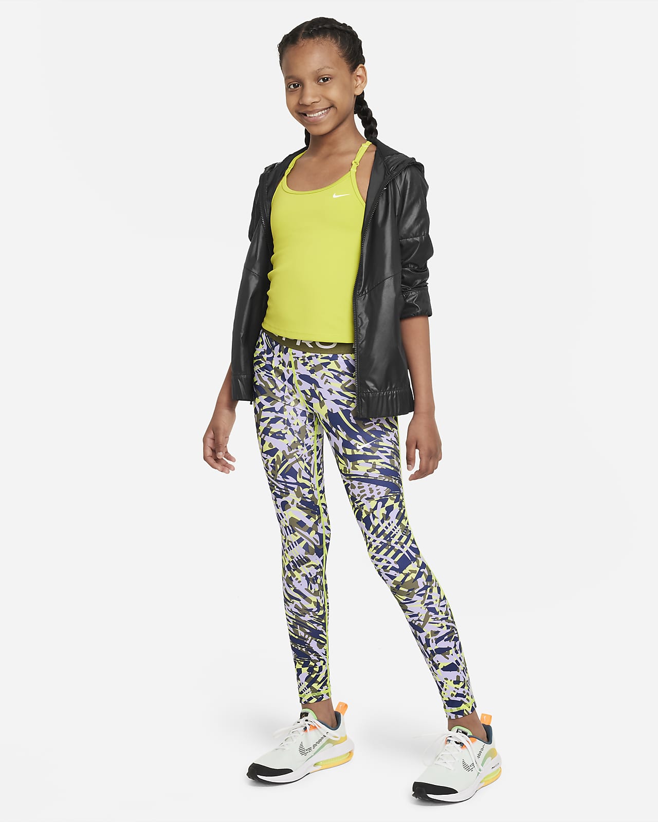 Nike Pro Older Kids' (Girls') Leggings. Nike AT