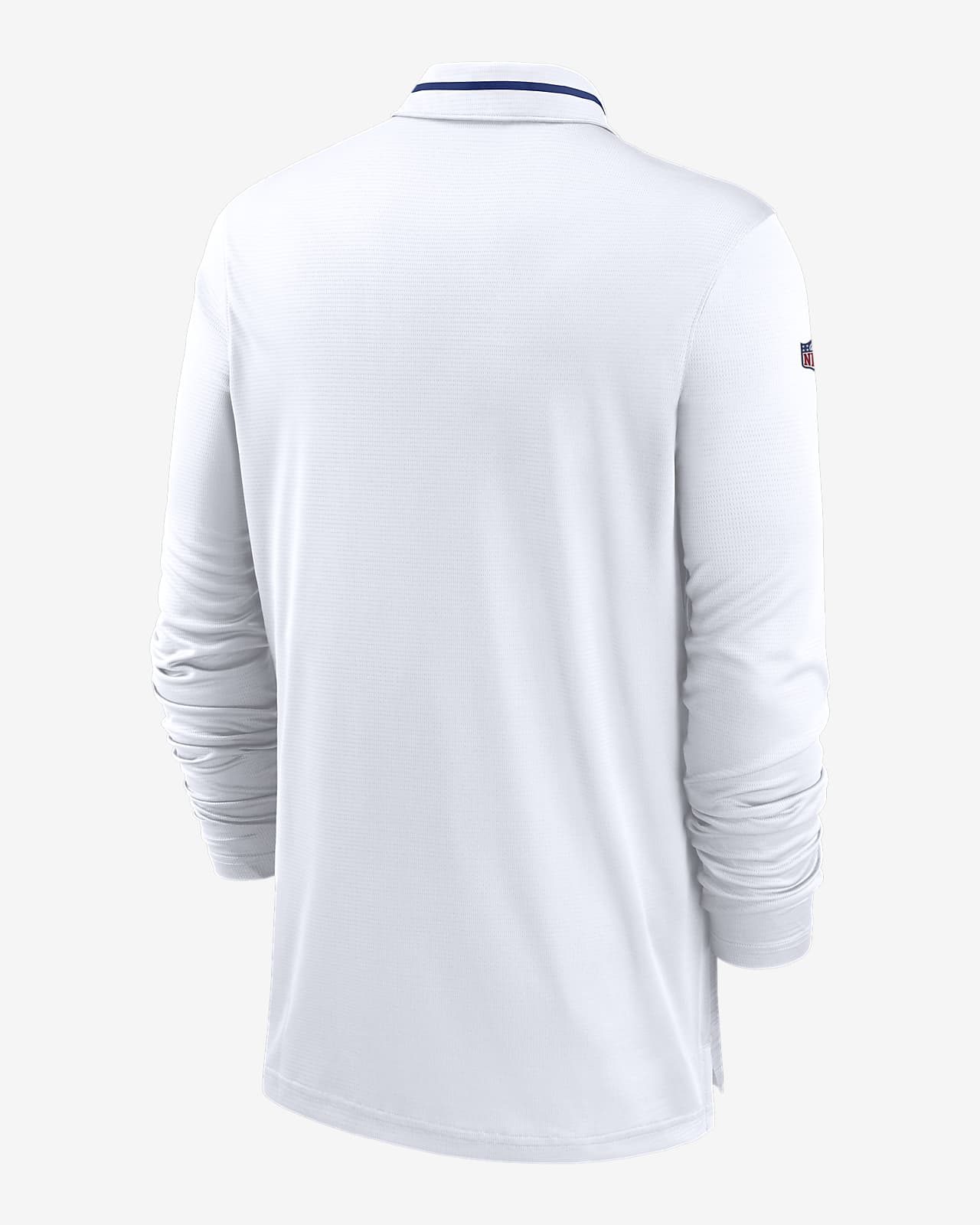 polo blanco manga larga hombre