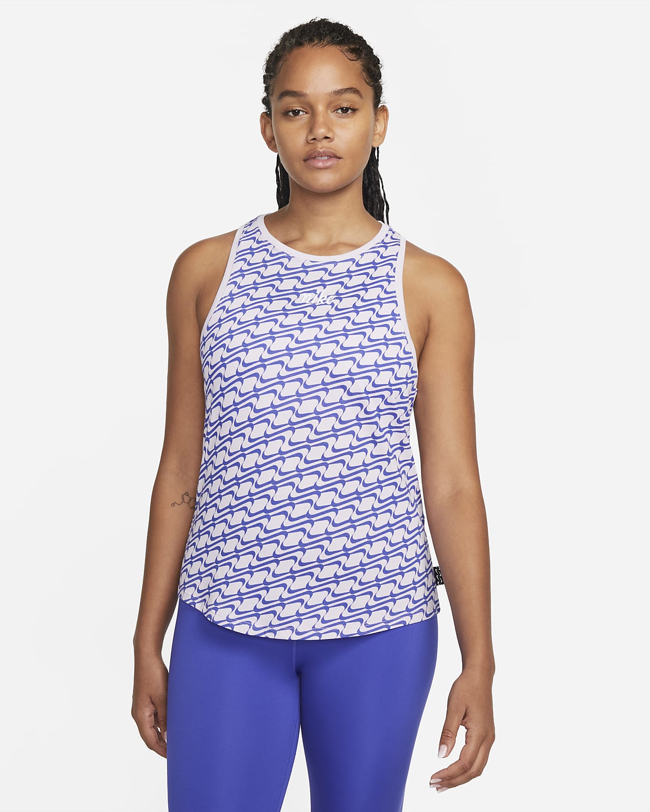 Camiseta de tirantes de entrenamiento de cuello alto para mujer Nike Dri-FIT Icon Clash