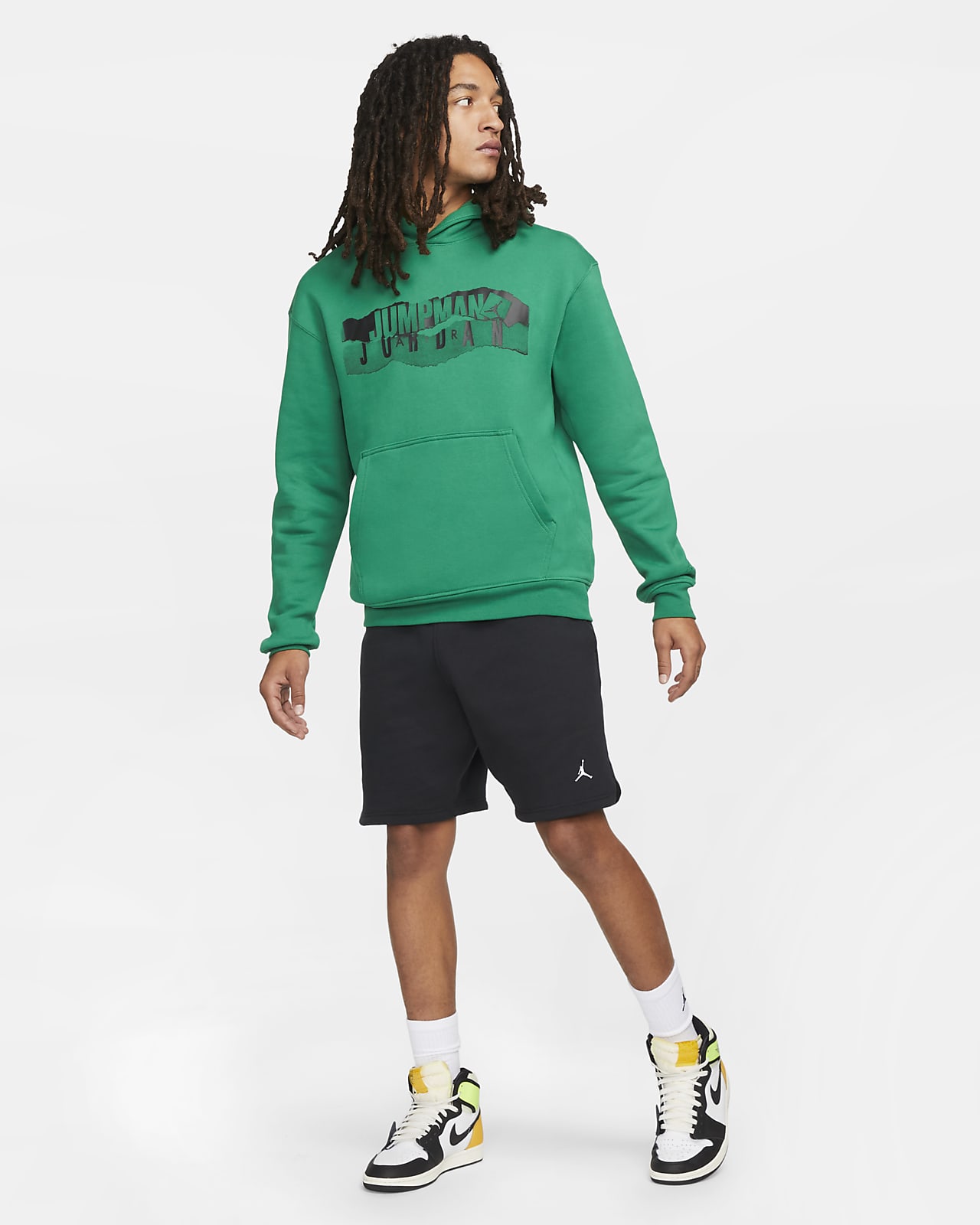 Jordan Essential Men's Fleece Graphic Hoodie. Nike LU