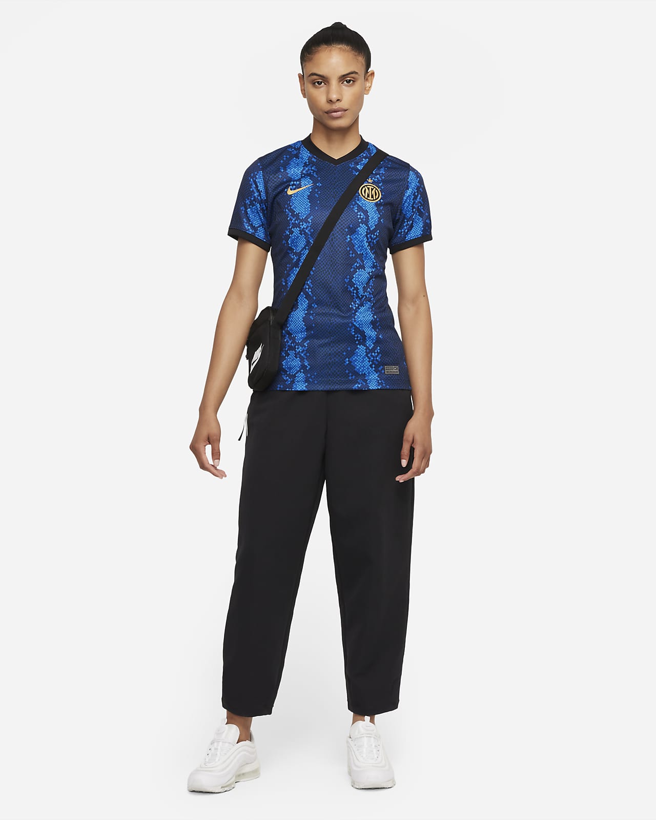 Maglia da calcio Nike Dri-FIT Inter 2021/22 Stadium da donna - Home. Nike CH